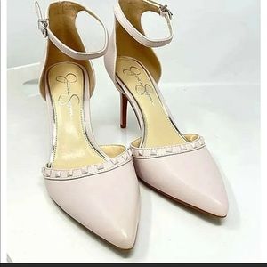 EUC Jessica Simpson Lyviana heels in blush pink